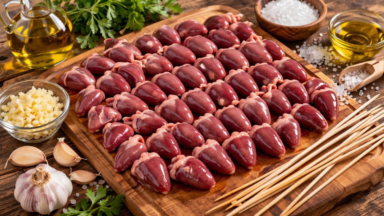 Como fazer coração de frango para um churrasco perfeito, suculento e no ponto certo