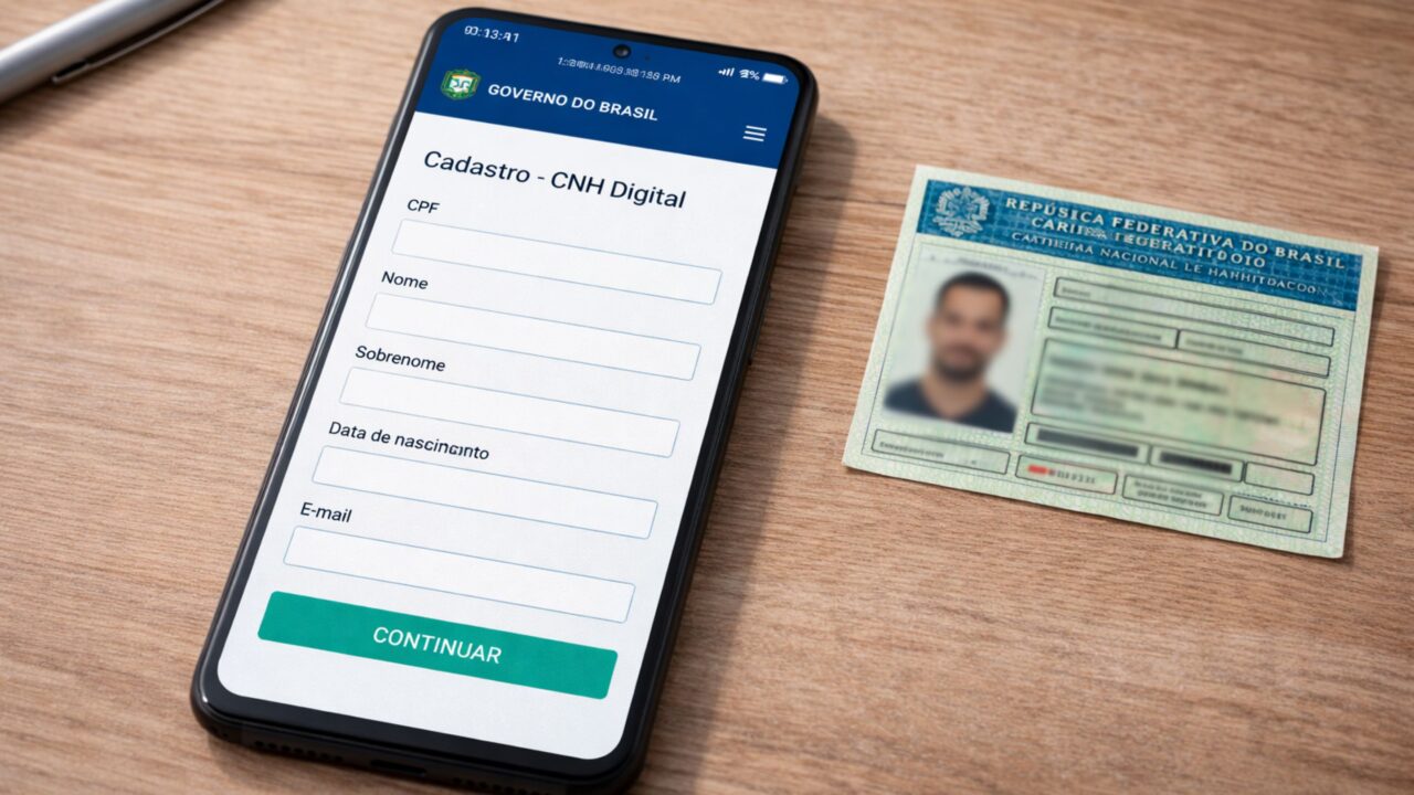 Como tirar a CNH pelo celular com passo a passo no app CNH do Brasil