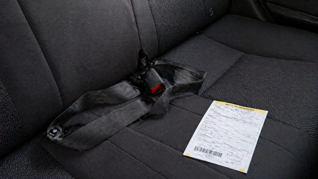 A falha na multa por falta de cinto no banco de trás que pode garantir o cancelamento no Detran