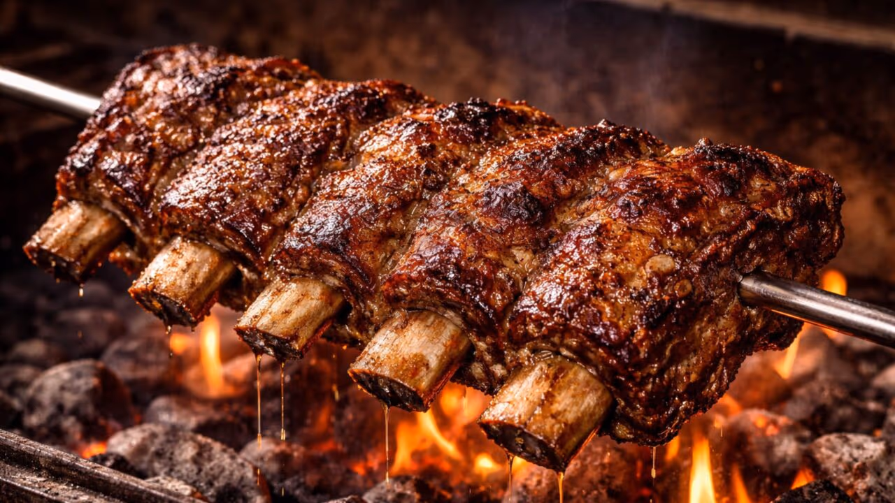 Costela de churrascaria que fica macia, suculenta e com sabor intenso como a de restaurante