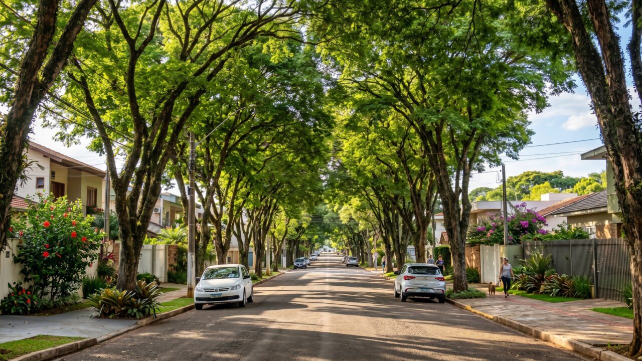 Onde 96 em cada 100 ruas são verdes: a cidade do interior redefiniu o que é qualidade de vida e arborização no Brasil