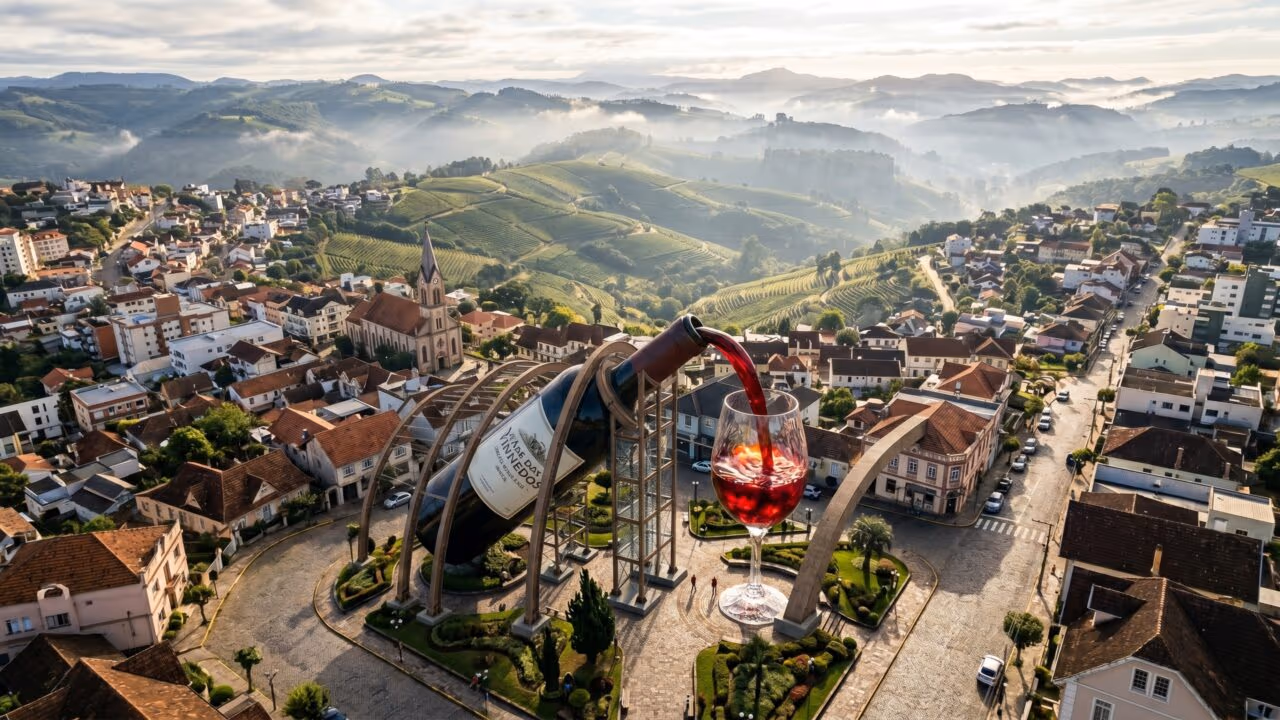 A capital brasileira do vinho: onde a cultura italiana, qualidade de vida e baixa criminalidade se encontram com o frio da serra