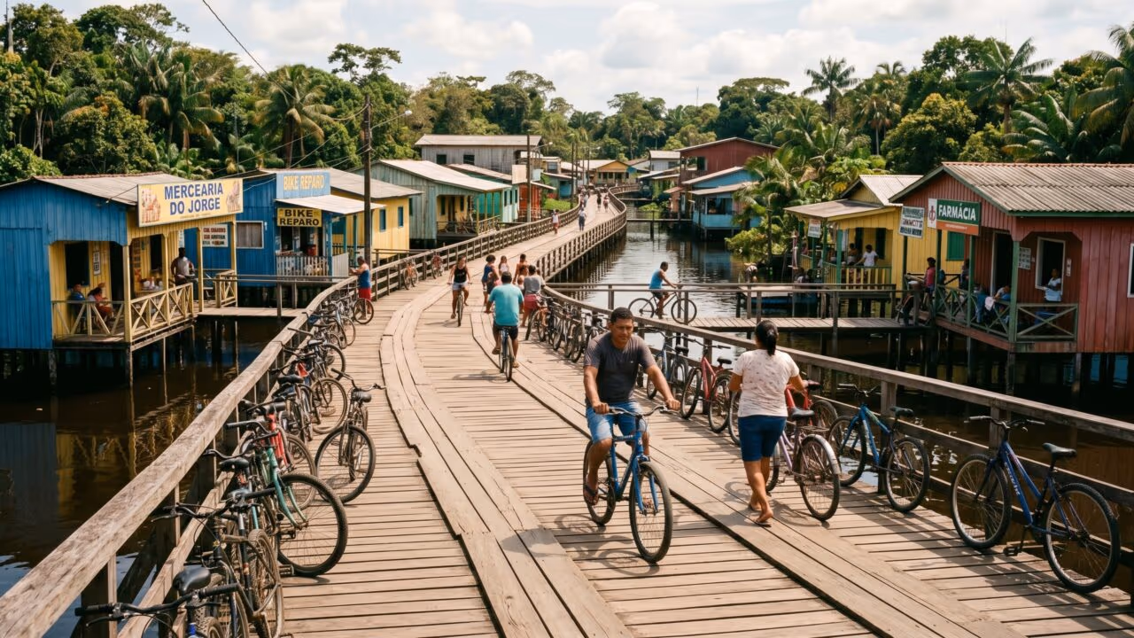 A cidade brasileira que proibiu carros por lei e 75% dos moradores se movem de bicicleta