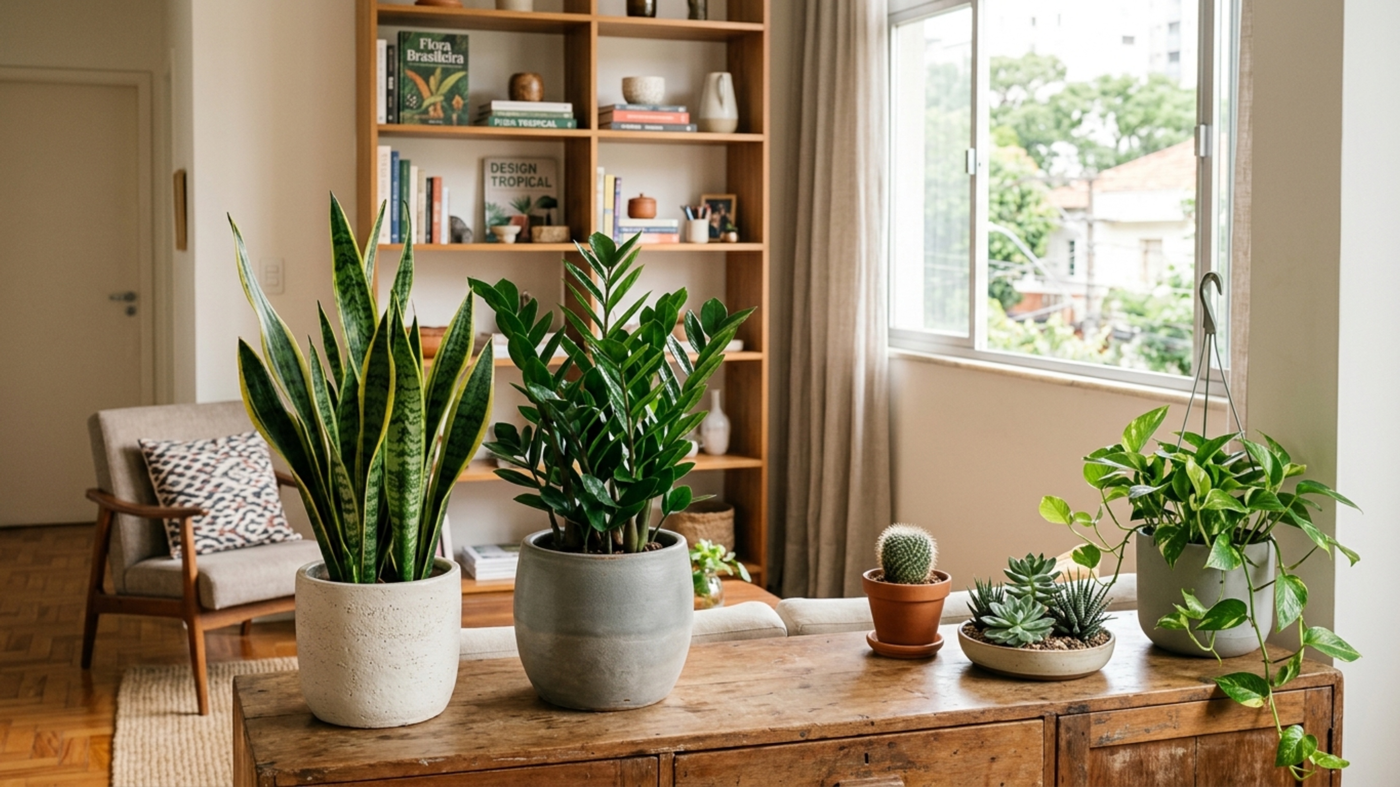 7 plantas que sobrevivem mesmo se você esquecer de regar e continuam bonitas dentro de casa