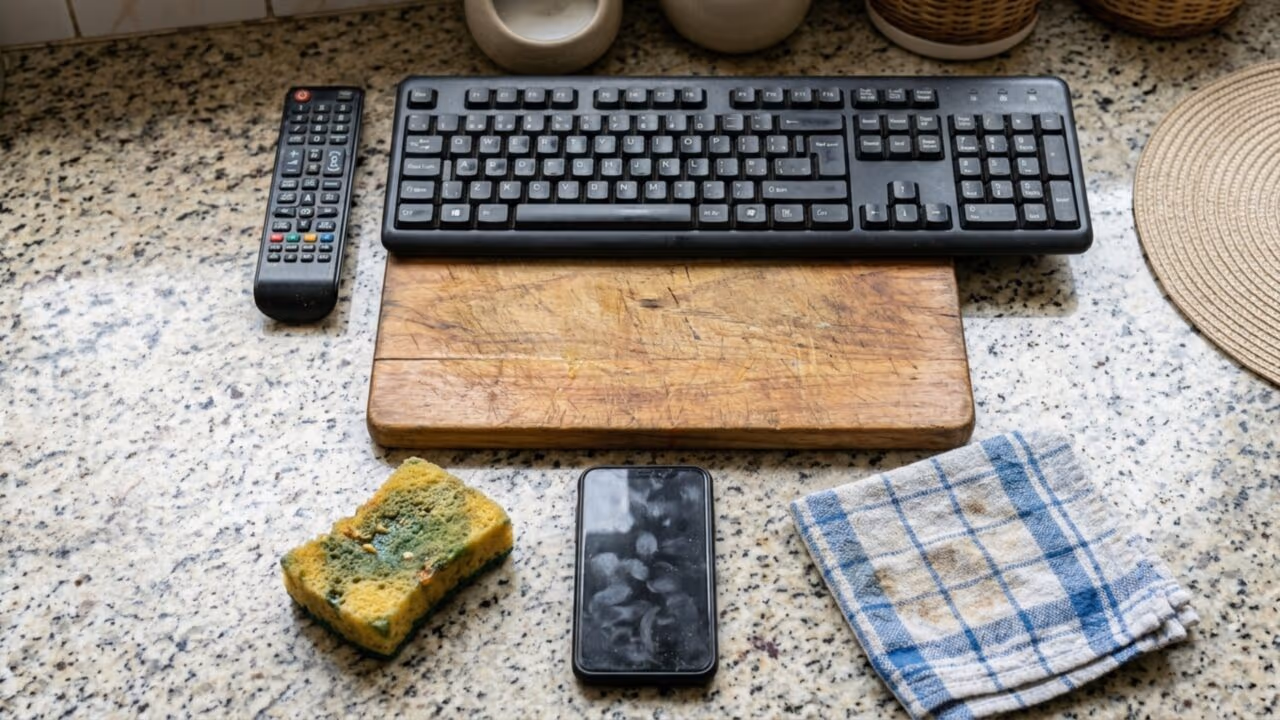 8 itens da casa que acumulam mais bactérias do que o vaso sanitário e quase ninguém limpa direito