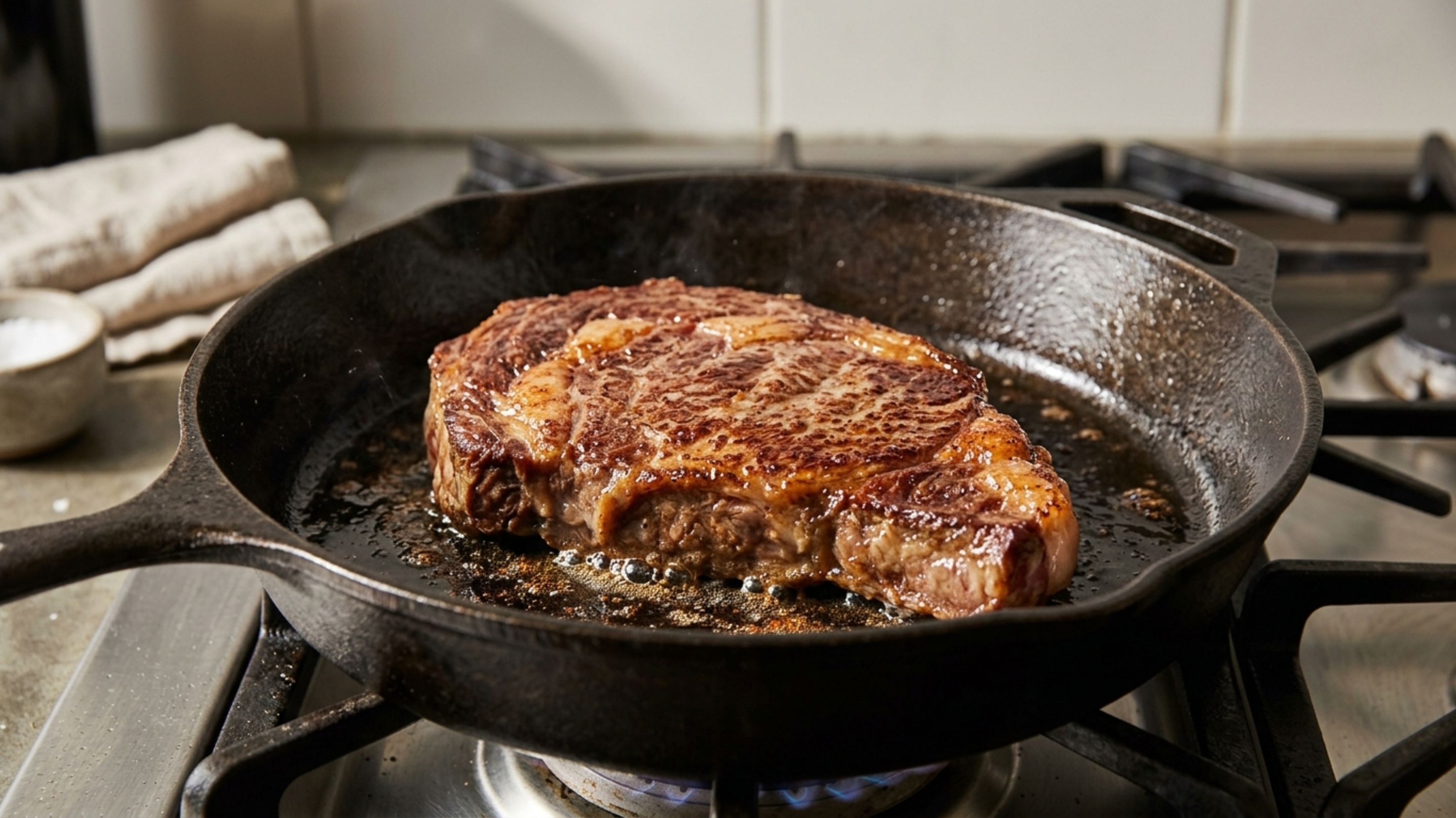 Não é óleo, nem manteiga: o truque para fritar carne sem grudar e sem fumaça na cozinha