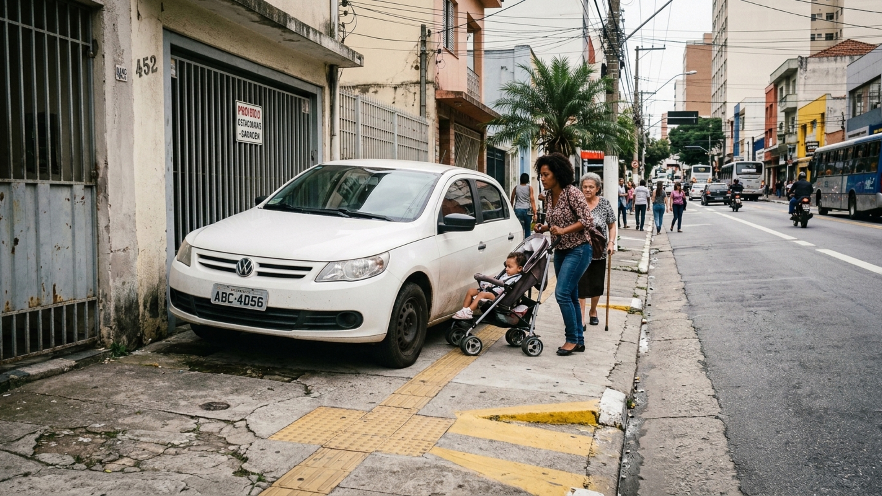 Motoristas que confundem guia rebaixada, calçada e área de acesso precisam conhecer essa regra
