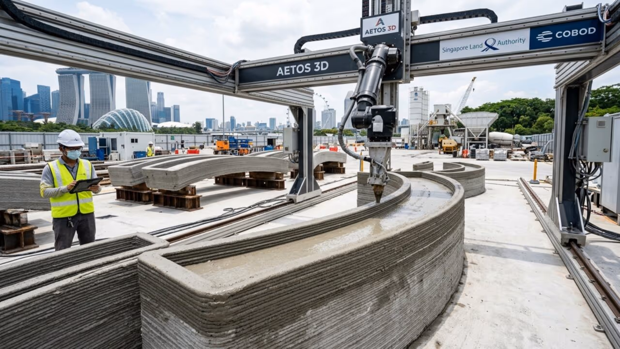 Singapura está imprimindo pontes em 3D e choca a infraestrutura mundial