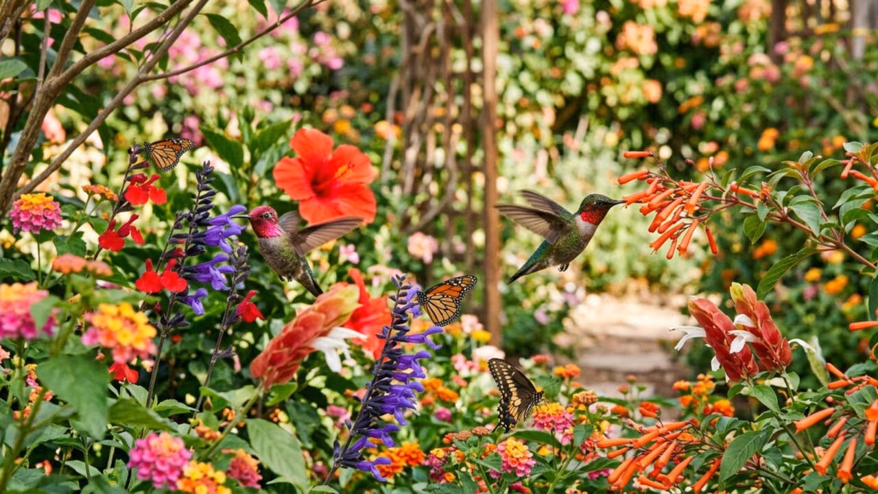 5 plantas para atrair beija-flores e borboletas o ano inteiro e deixar seu espaço sempre cheio de vida