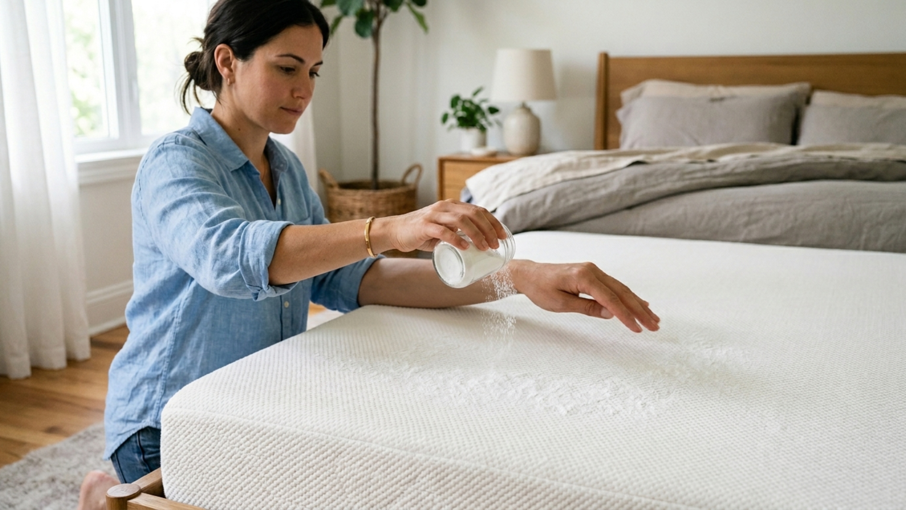 Passar bicarbonato no colchão: para que serve e quando isso realmente funciona