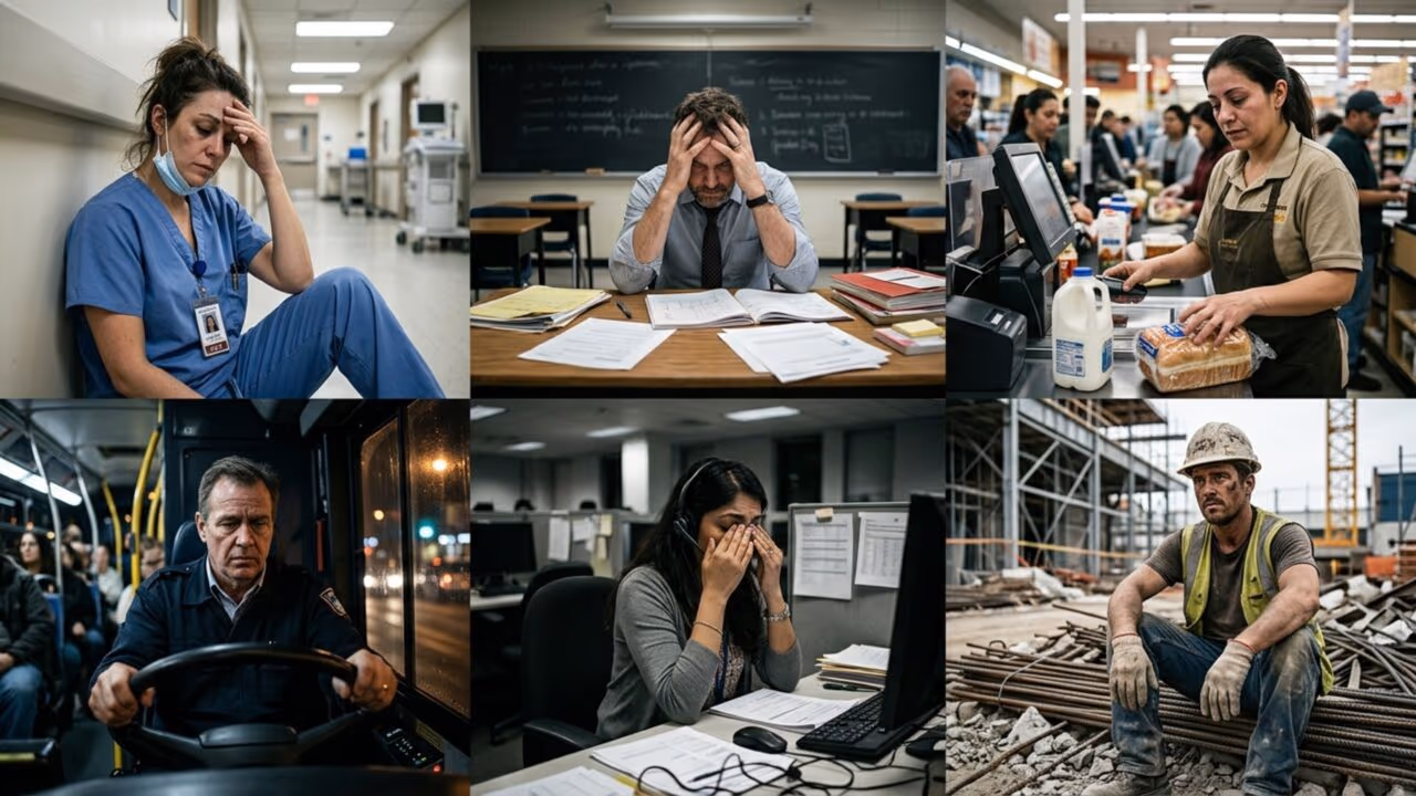 Profissionais que atuam nessas áreas tendem a envelhecer mais rápido por conta da sobrecarga