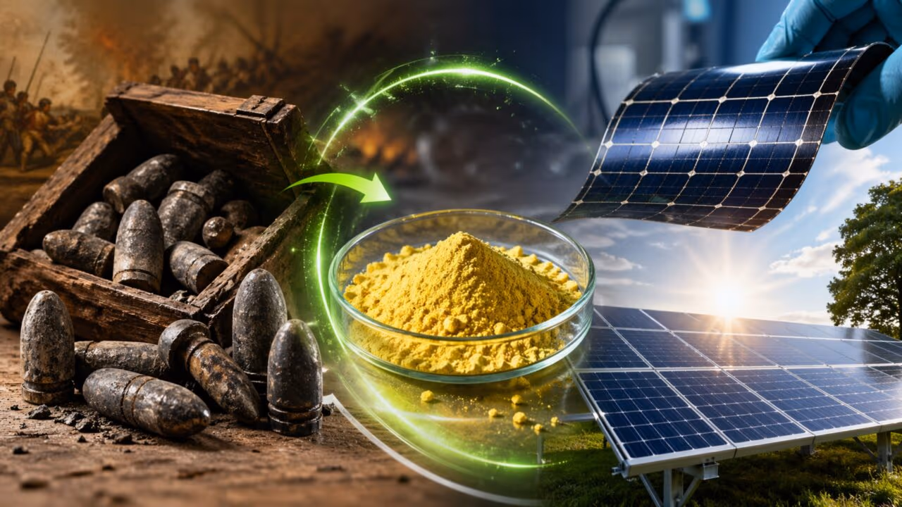 Alemanha um passo à frente: país está reciclando munição do século XVII para fabricar painéis solares a partir de perovskita