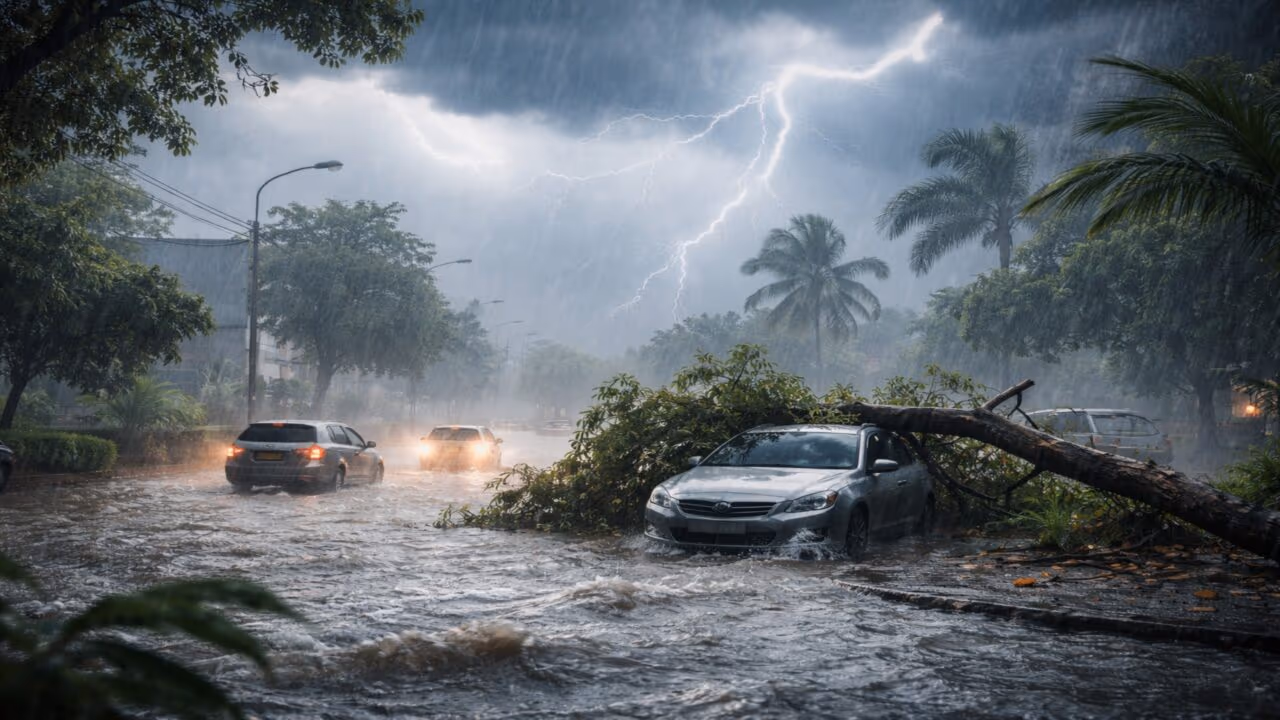 Alerta do Inmet de tempestade severa no sul do Brasil nesta 5°feira, 23
