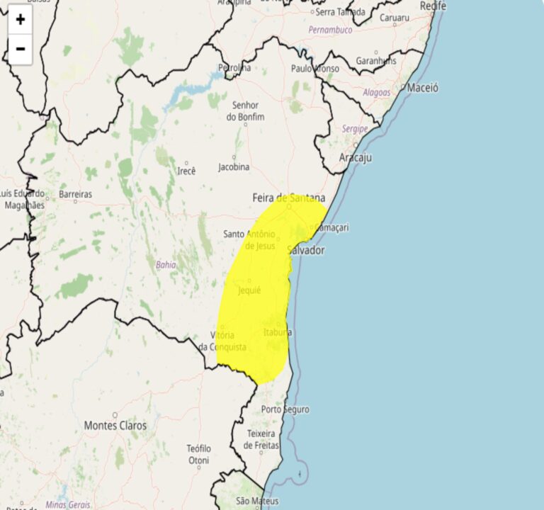 Alerta do Inmet para forte chuvas nessa 2°feira, 06; veja as regiões