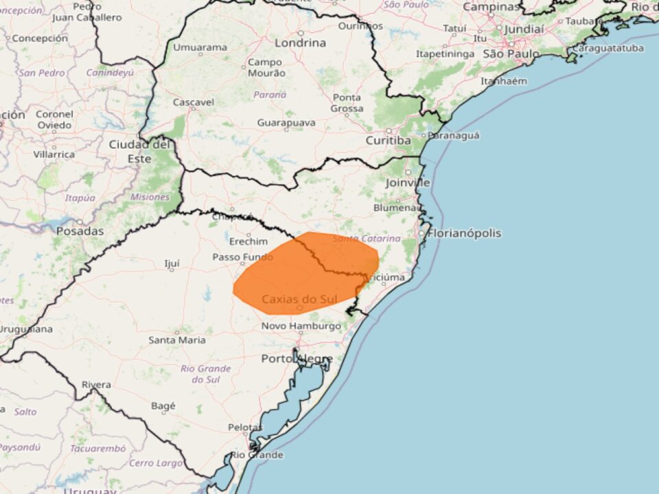 Alerta do Inmet para geada no Sul do Brasil nesta 3°feira, 28