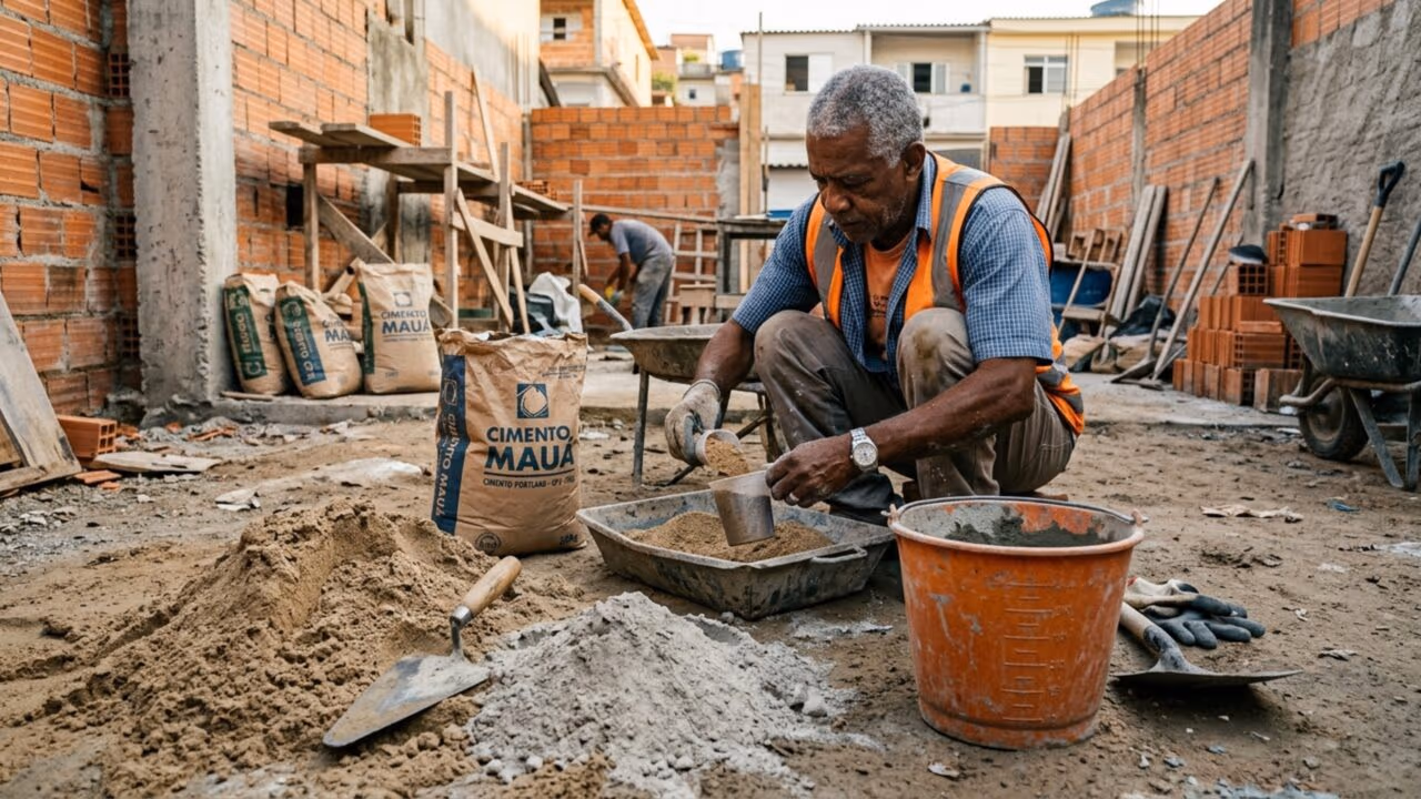 O que pedreiros antigos fazem para evitar desperdício de material em obra pequena e reforma simples