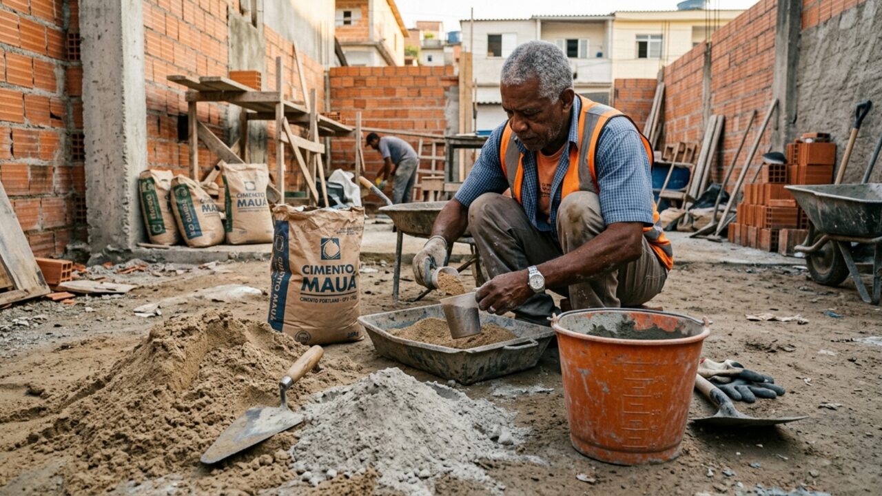 O que pedreiros antigos fazem para evitar desperdício de material em obra pequena e reforma simples