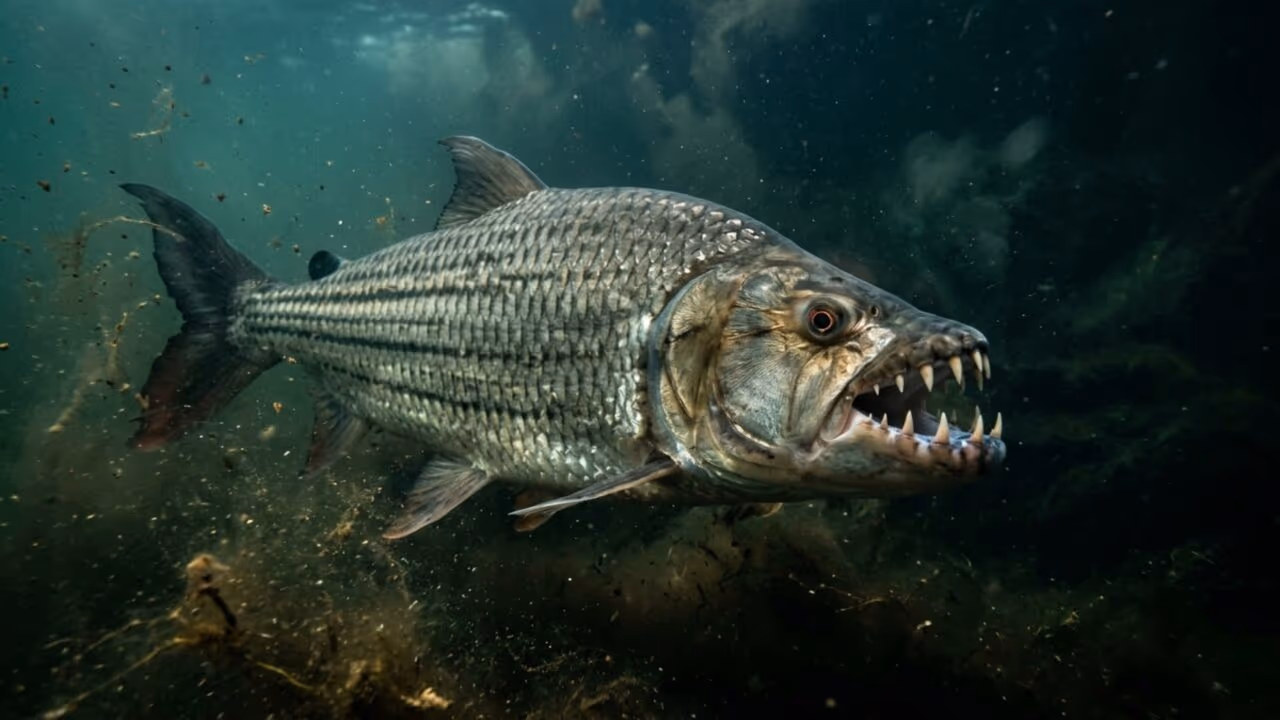O peixe pré-histórico que respira ar e parece um monstro escondido nos rios africanos