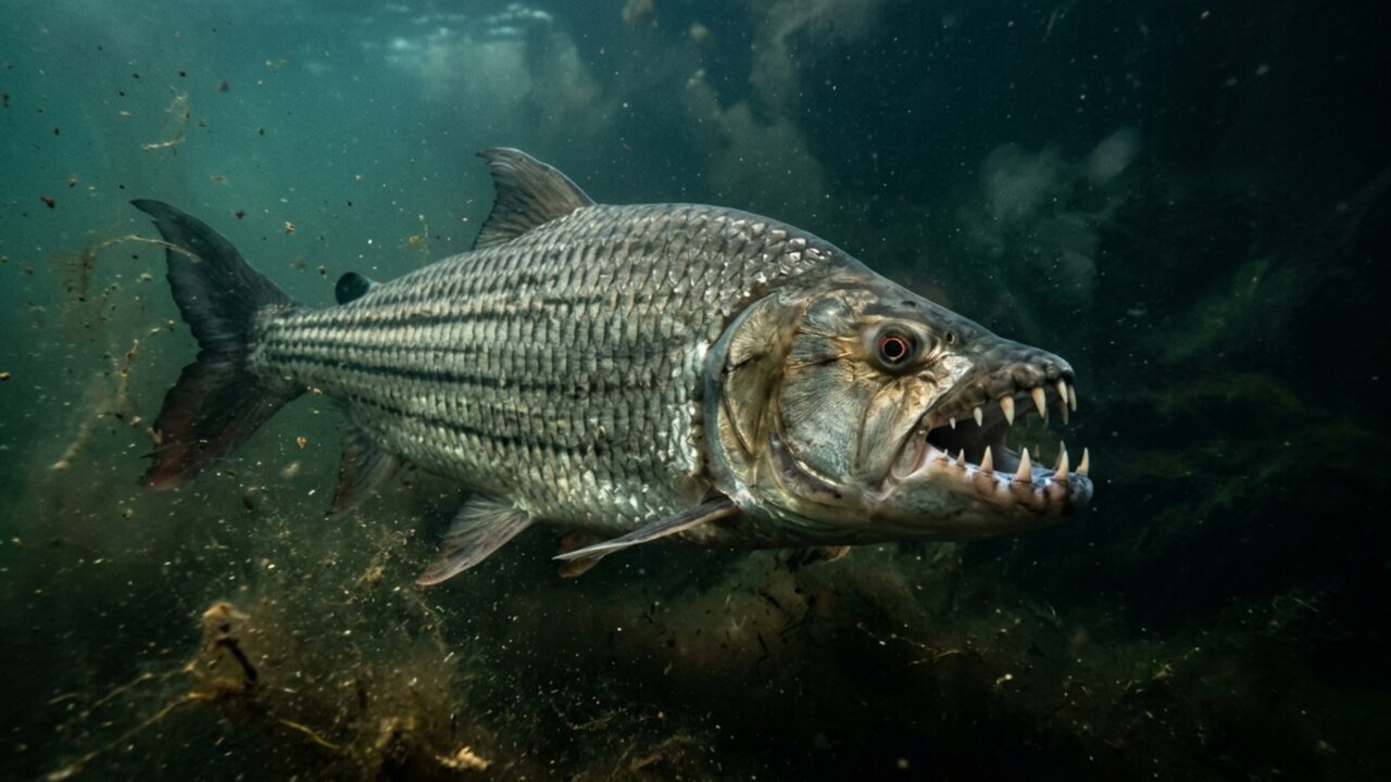 O peixe pré-histórico que respira ar e parece um monstro escondido nos rios africanos