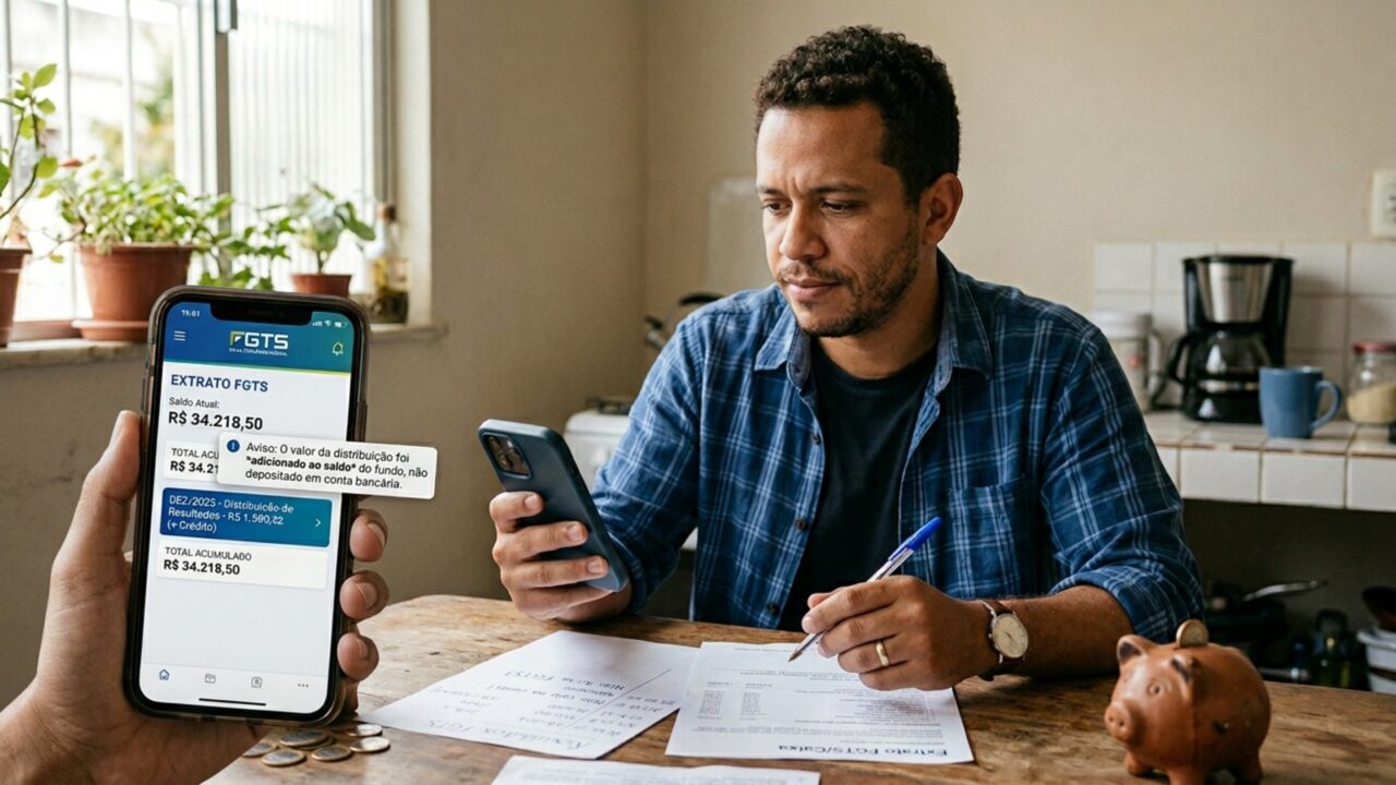 Como sacar o lucro do FGTS acumulado e entender quando ele realmente vira dinheiro no bolso