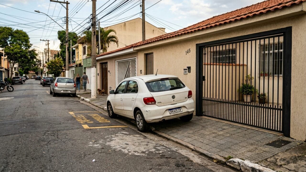 “Mas a frente da casa é minha”: o que diz o CTB sobre estacionar na frente da própria garagem