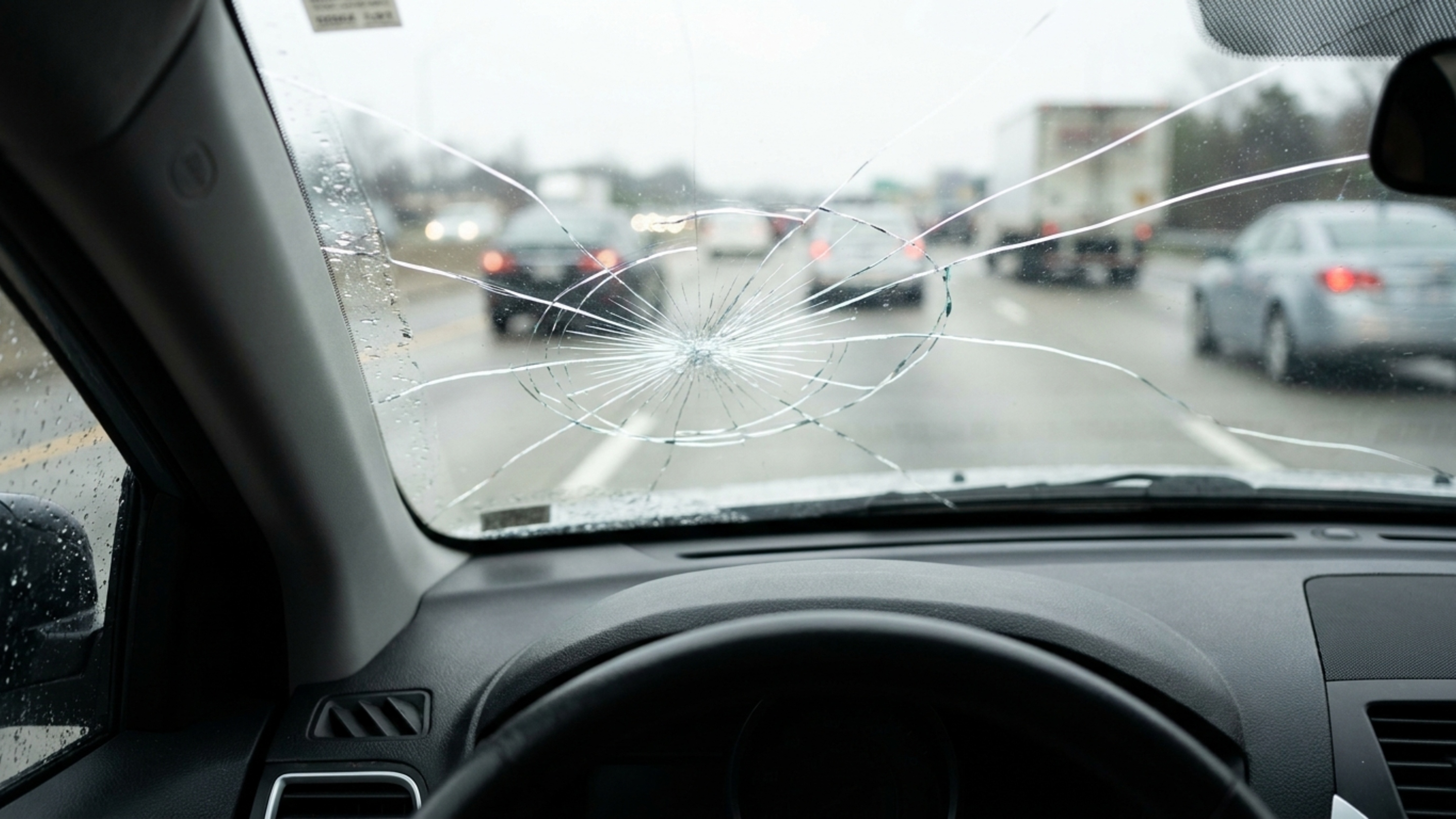 Motoristas que andam com o para-brisa trincado precisam saber quando podem levar multa