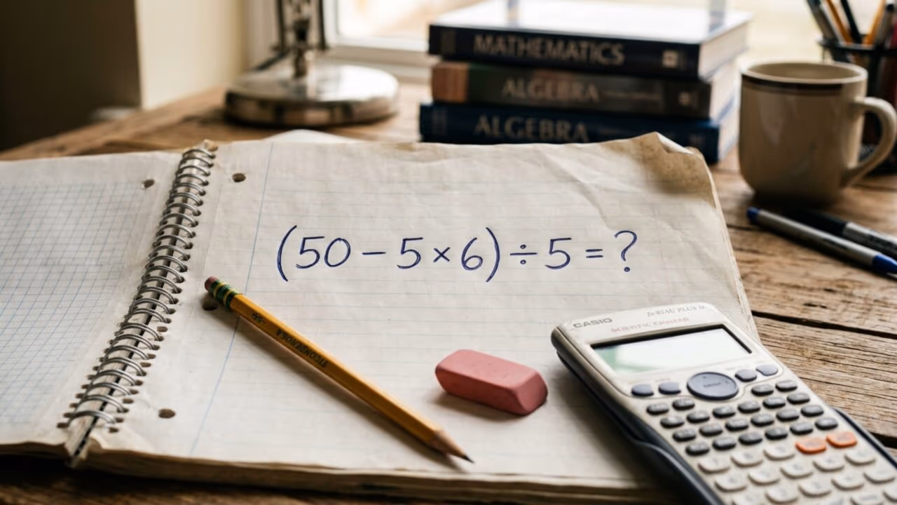 A equação (50 – 5 × 6) ÷ 5 está enganando muita gente e poucos conseguem o resultado verdadeiro