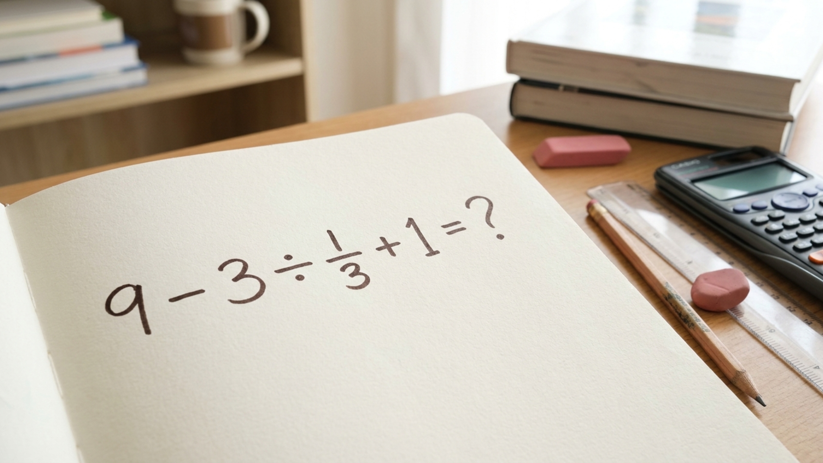 A conta em que dividir equivale a multiplicar por 3 e confunde milhares