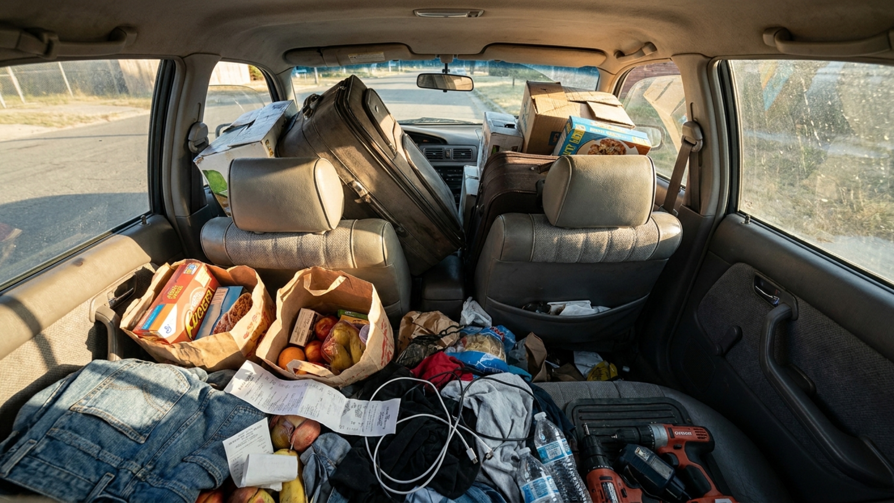 O que diz a lei sobre o transporte de objetos mal acomodados dentro do veículo?