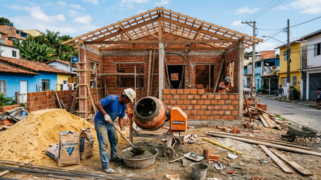 Quanto custa construir uma casa de 70 m² e por que o valor final sempre aumenta?