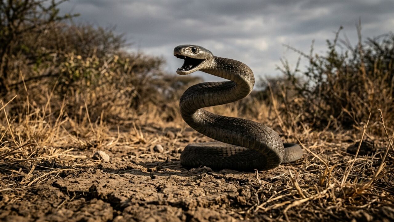 A serpente africana tão rápida e venenosa que poucos arriscam enfrentá-la