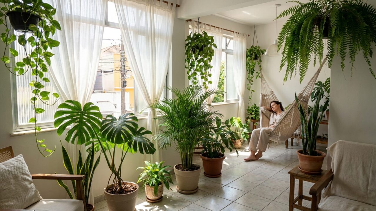 Como usar plantas para reduzir o calor dentro de casa e deixar o ambiente mais fresco naturalmente