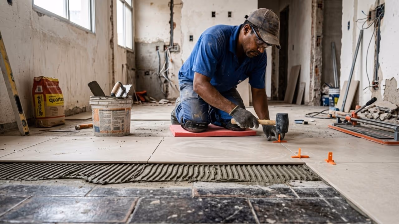 Piso sobre piso vale a pena? O que pedreiro antigo costuma avaliar antes de aprovar a ideia