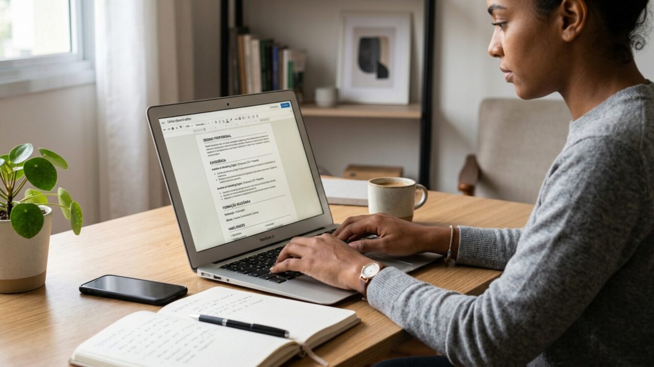 Como criar um currículo online de graça com passo a passo simples e rápido