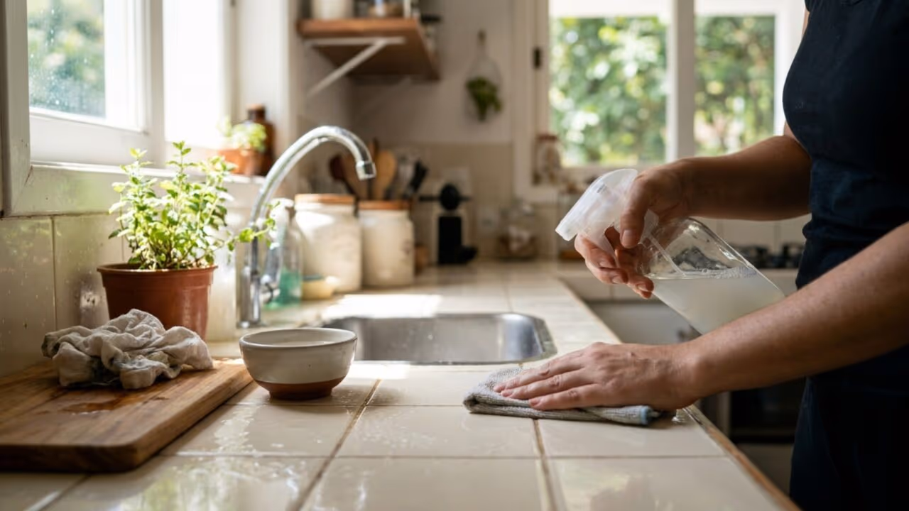 Como usar vinagre na limpeza para eliminar manchas e odores sem prejudicar o ambiente