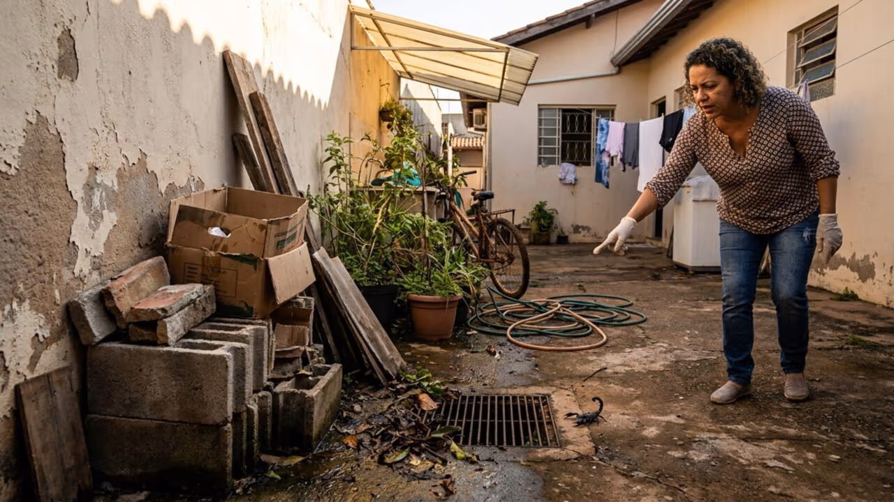 Escorpiões no quintal? Veja como identificar sinais e eliminar focos antes que o problema aumente