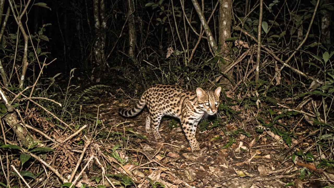 Pintadinho, o menor felino selvagem do Brasil que mede menos de 50 centímetros e pesa até 3 kg