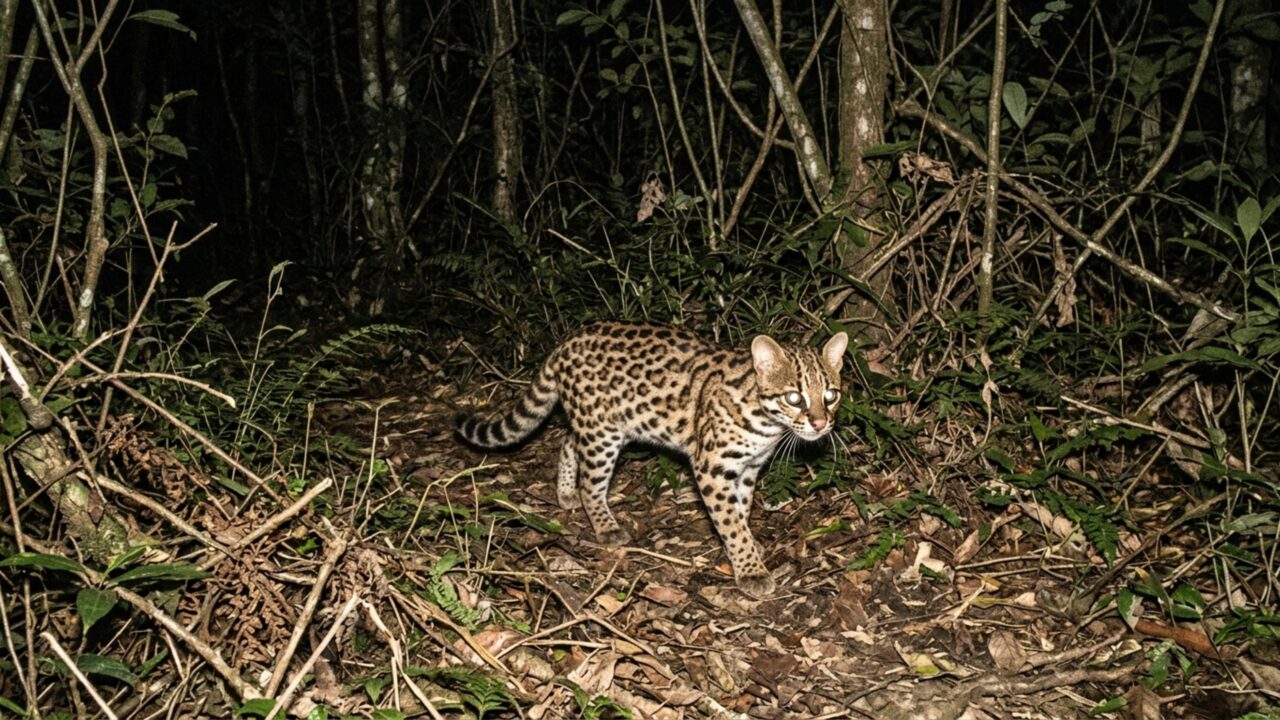 Pintadinho, o menor felino selvagem do Brasil que mede menos de 50 centímetros e pesa até 3 kg