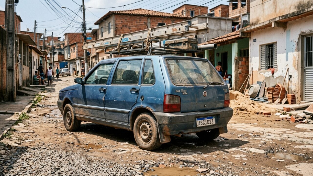 O carro popular quadrado dos anos 90 que virou meme, mas é a máquina mais inquebrável já feita no país