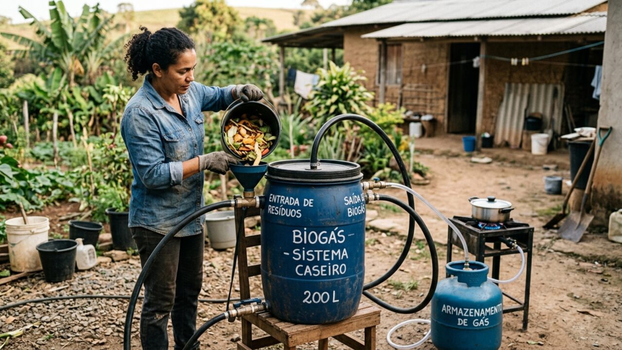 O biodigestor caseiro que transforma restos de comida em gás de cozinha gratuito e pode mudar sua rotina