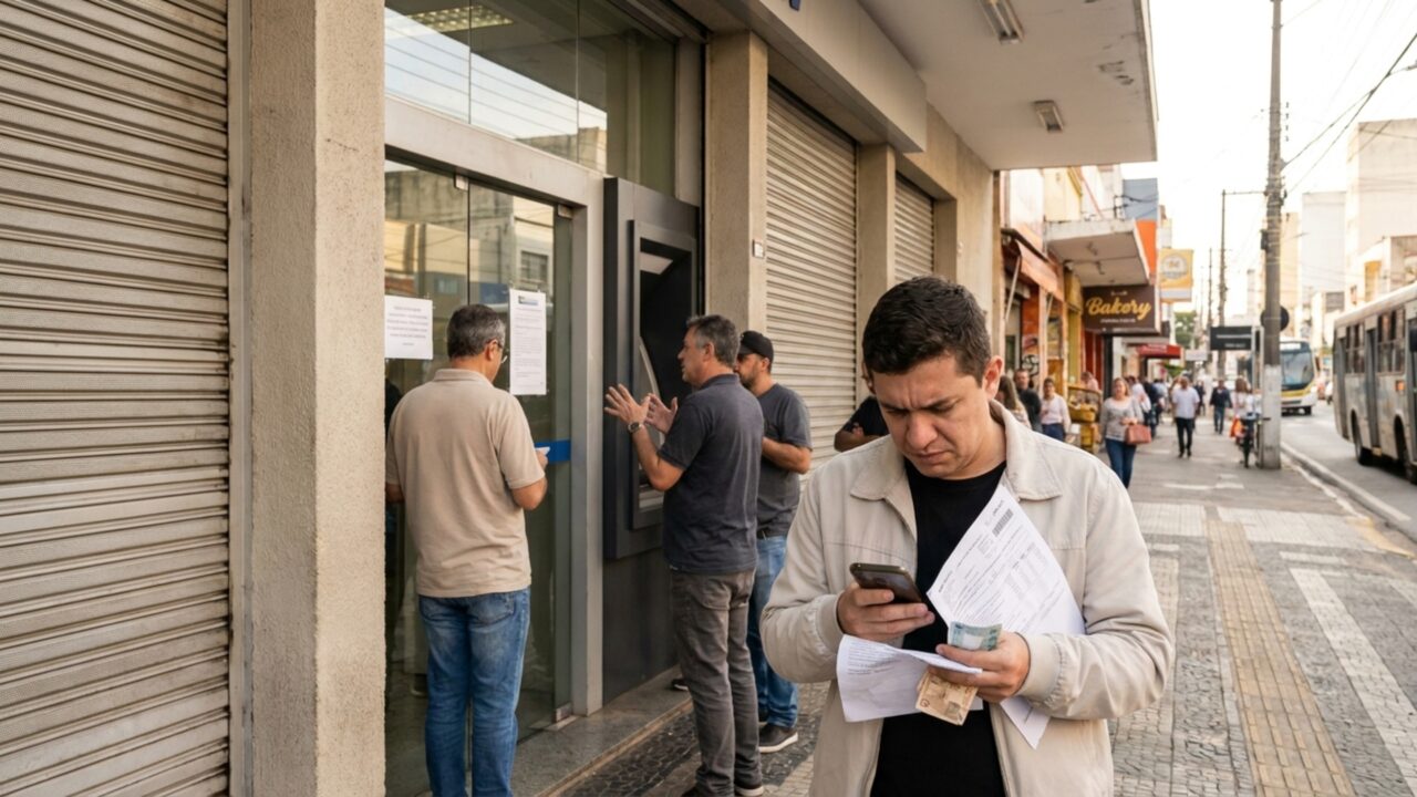 Atendimento bancário é suspenso sexta-feira, dia 24