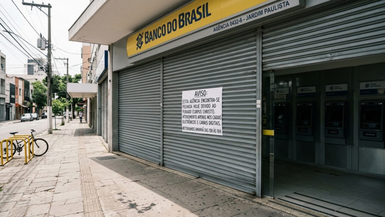 Bancos estarão fechados no dia 28 de abril, terça-feira
