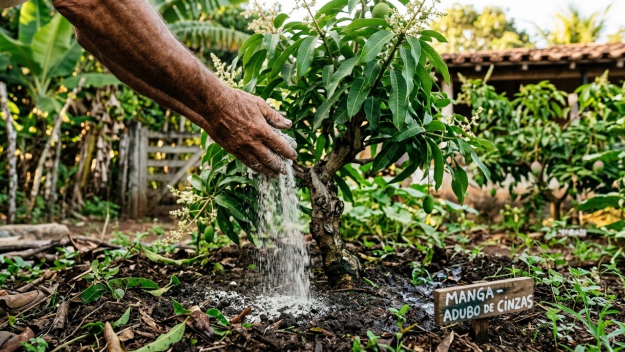O adubo com cinzas de fogão a lenha que pode fazer frutíferas produzirem muito mais sem gastar nada