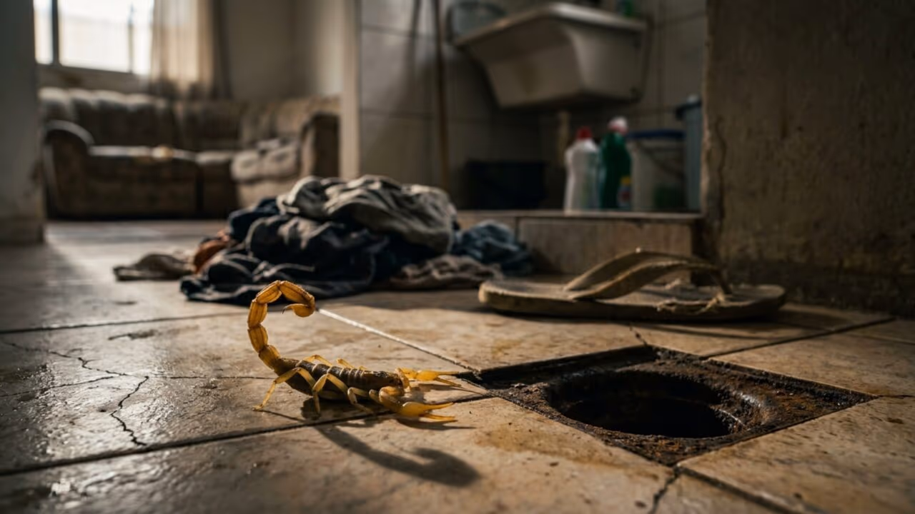 Quais os esconderijos mais comuns de escorpiões-amarelos dentro de casa?