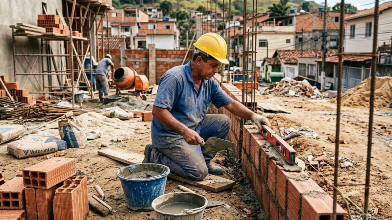 Quanto custa construir um muro 10×30 incluindo material e mão de obra?