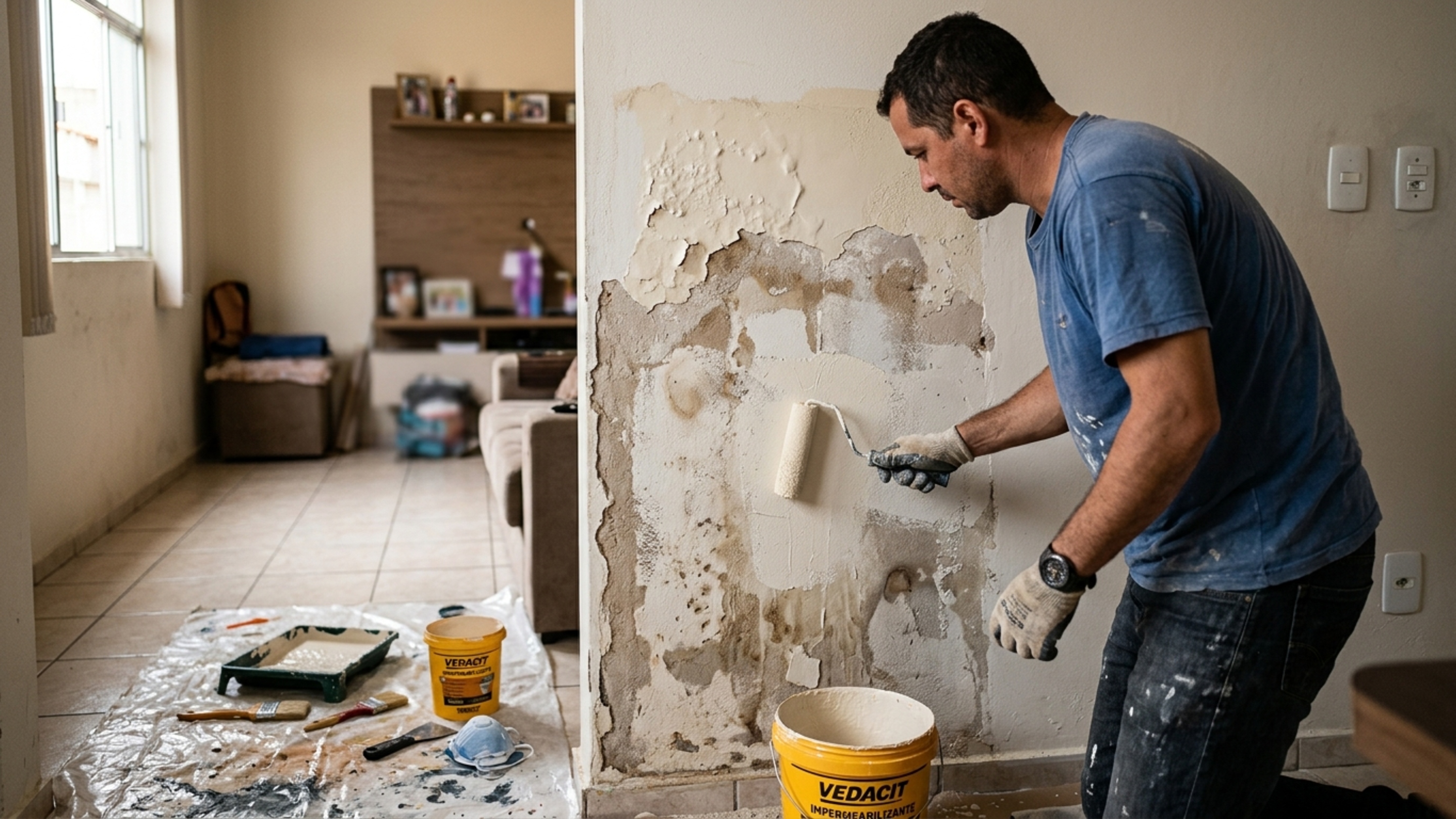 Como acabar com infiltração sem reforma: método simples que evita dor de cabeça