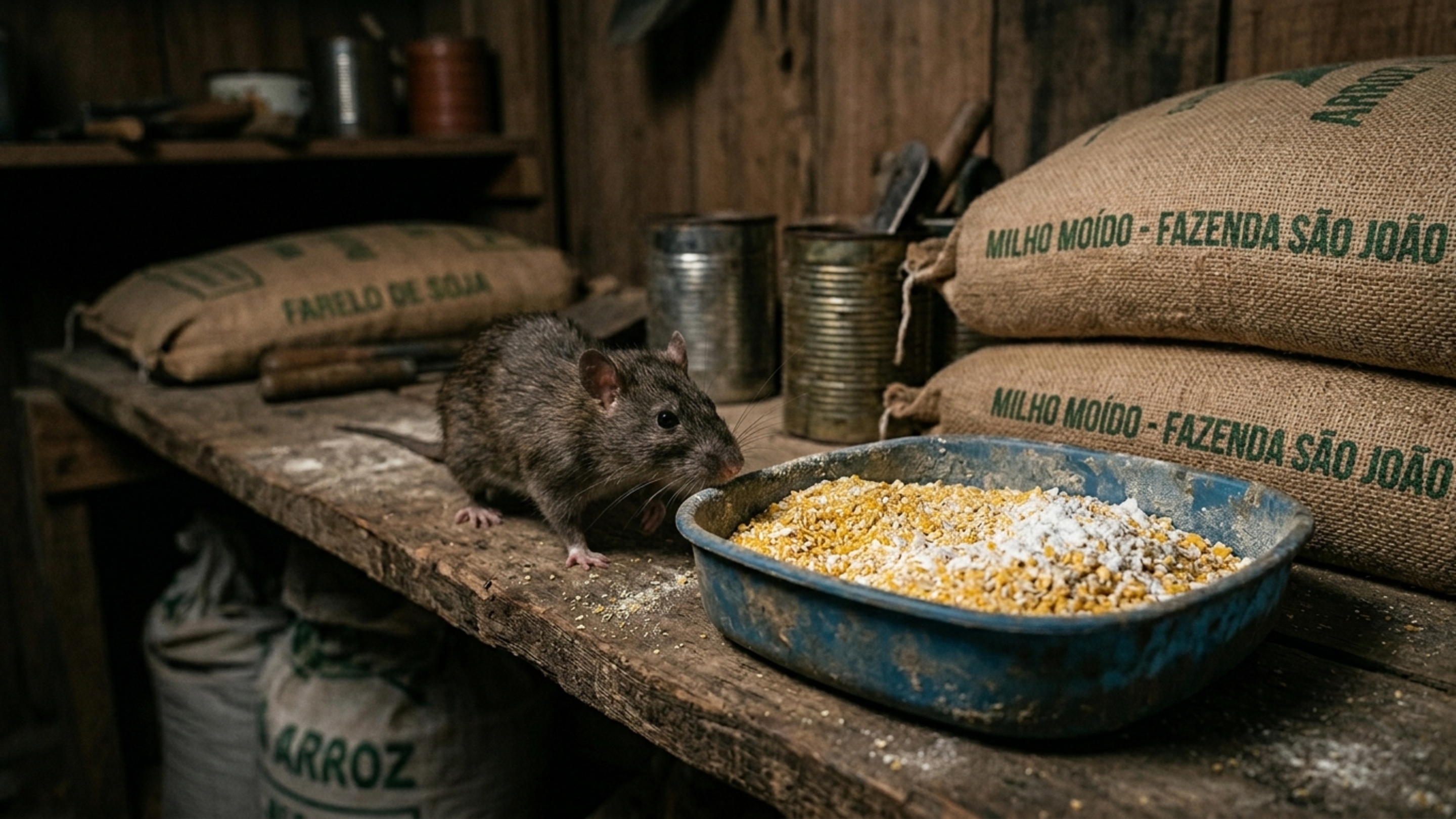 O truque implacável das fazendas usando gesso e fubá que acaba com ratos no forro do telhado