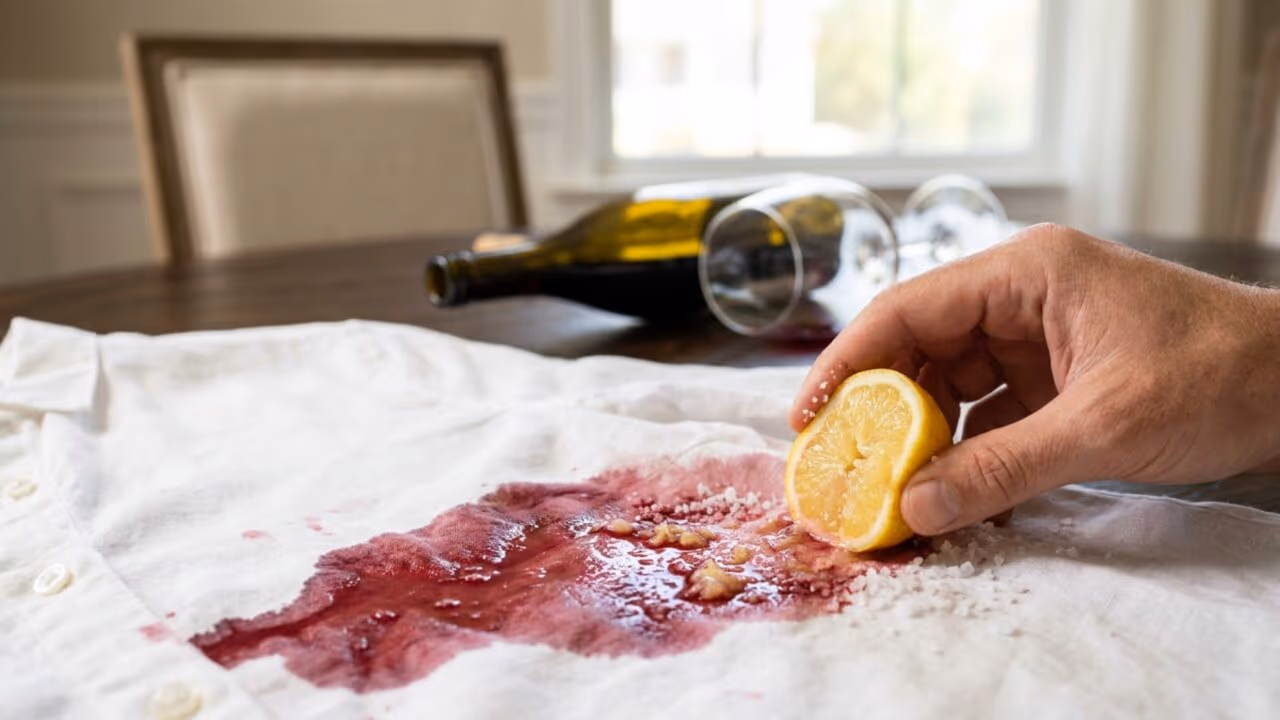 Como tirar mancha de vinho com duas dicas simples e fáceis que funcionam de verdade