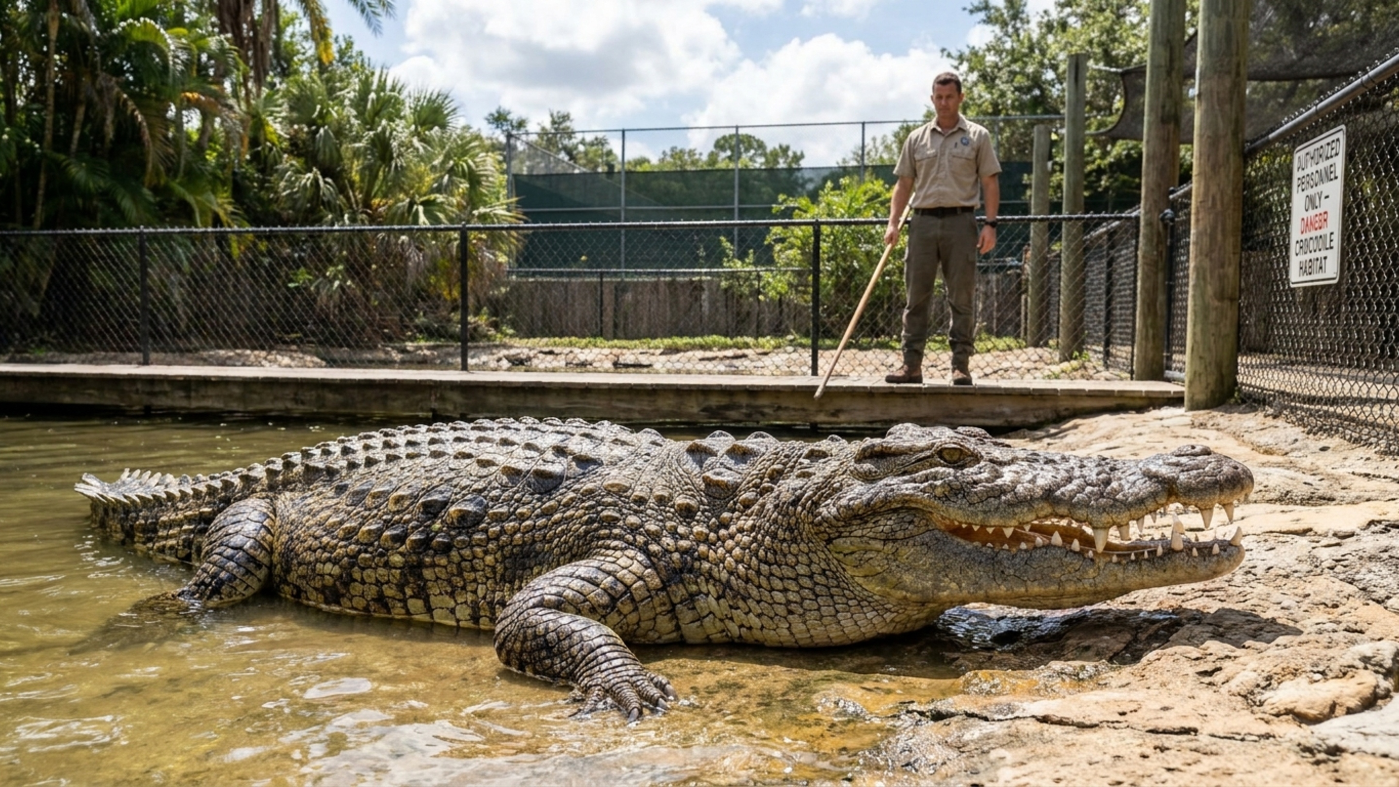 Sultan, o crocodilo-do-nilo que pesa meia tonelada e mede quase 5 metros de comprimento