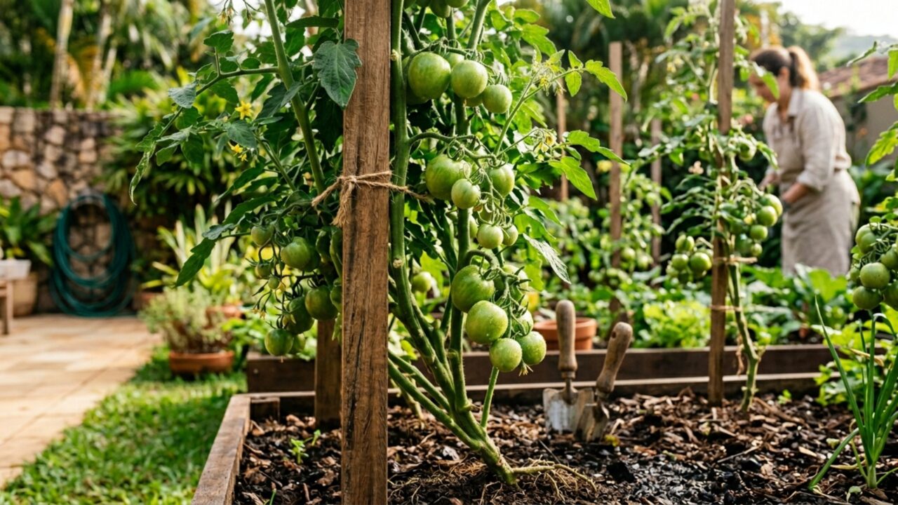 5 técnicas para fazer as plantas de tomate crescerem mais rápido e produzirem melhor